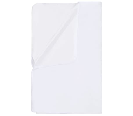 vidaXL 2 darab fehér pamut vízálló matracvédő 140 x 200 cm