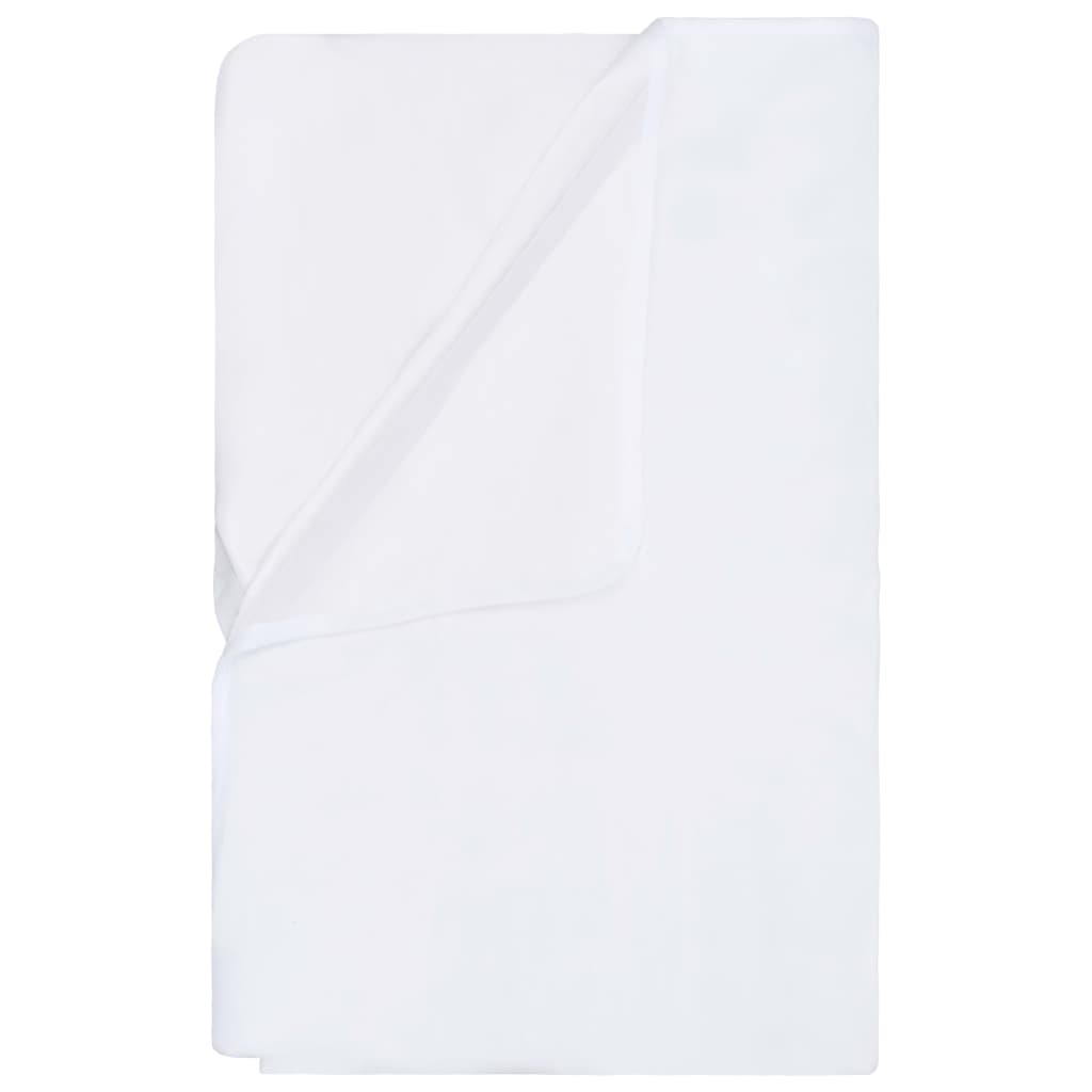 vidaXL Protetores colchão impermeáveis 2 pcs 180x200 cm algodão branco