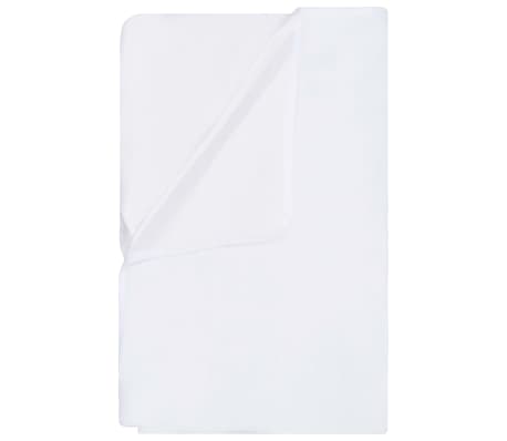 vidaXL Protector de colchón impermeable 2 uds algodón blanco 180x200cm