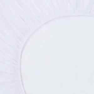 vidaXL Dra-p&aring;-lakan vattent&auml;ta 2 st bomull 80x200 cm vit