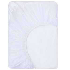 vidaXL Vanntette lakener 2 stk bomull 200x200 cm hvit