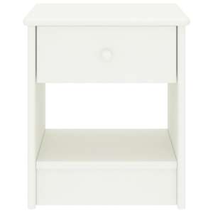 vidaXL Nattbord hvit 35x30x40 cm heltre furu