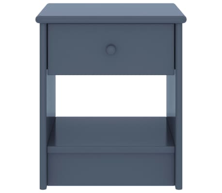 vidaXL Table de chevet Gris clair 35x30x40 cm Bois de pin massif