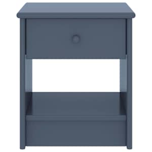 vidaXL Table de chevet Gris clair 35x30x40 cm Bois de pin massif