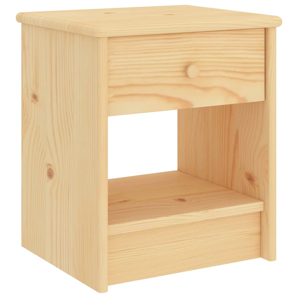 vidaXL Nočné stolíky 2 ks bledé drevo 35x30x40 cm borovicový masív