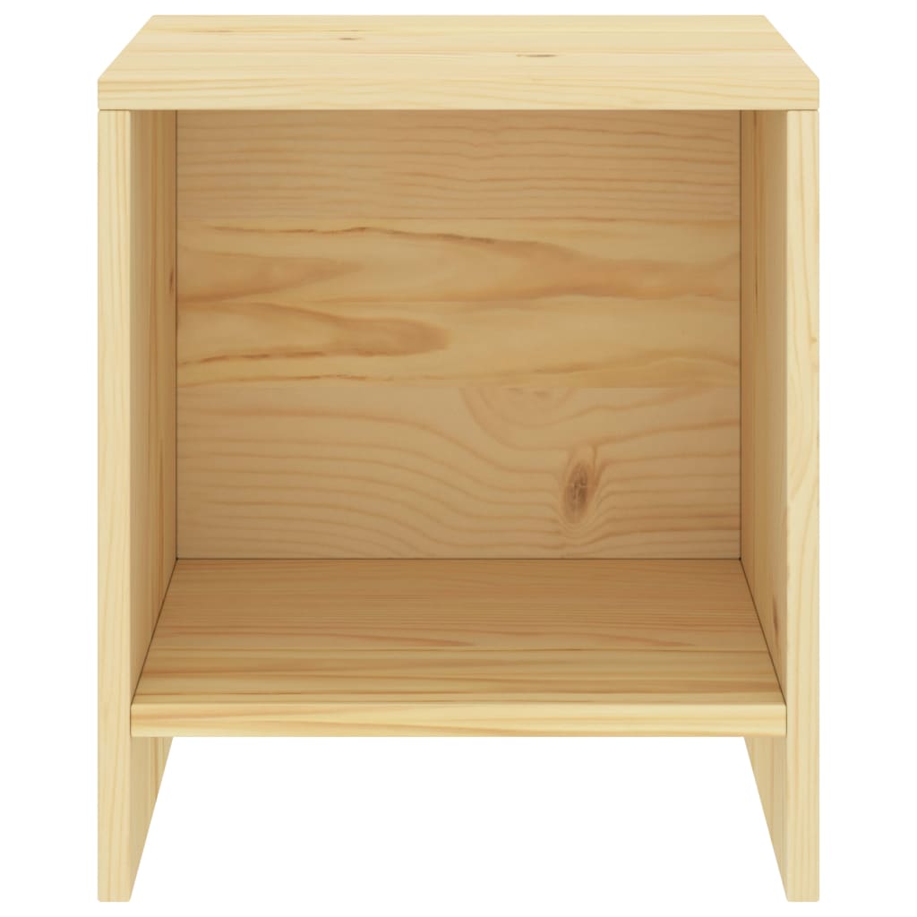vidaXL Noptieră, lemn deschis, 35 x 30 x 40 cm, lemn masiv de pin