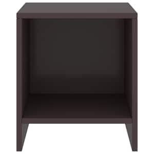 vidaXL Nattbord mørkebrun 35x30x40 cm heltre furu