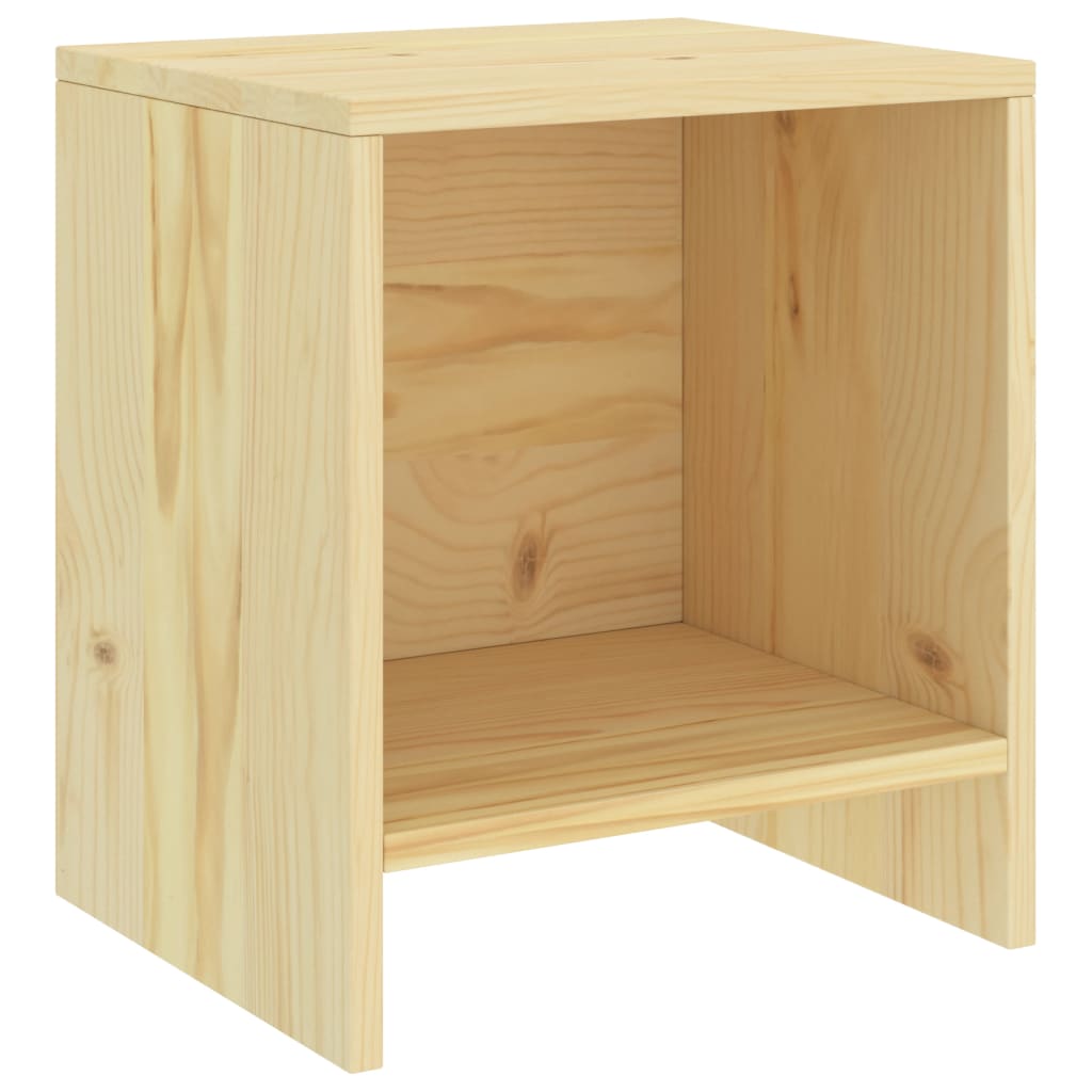 vidaXL Noptiere, 2 buc., lemn deschis, 35 x 30 x 40 cm, lemn masiv pin