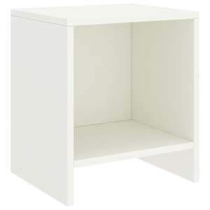 vidaXL Tables de chevet 2 pcs Blanc 35x30x40 cm Bois de pin massif