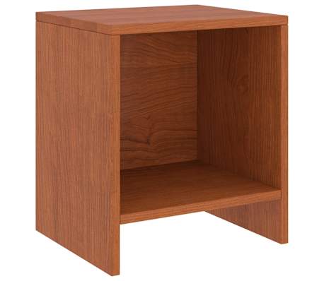 vidaXL Nattbord 2 stk honningbrun 35x30x40 cm heltre furu