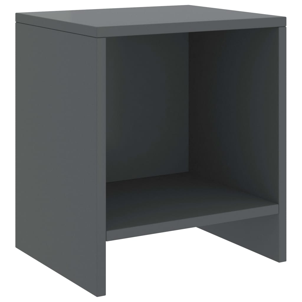 Thumbnail - vidaXL Nachttische 2 Stk. Dunkelgrau 35x30x40 cm Kiefer Massivholz
