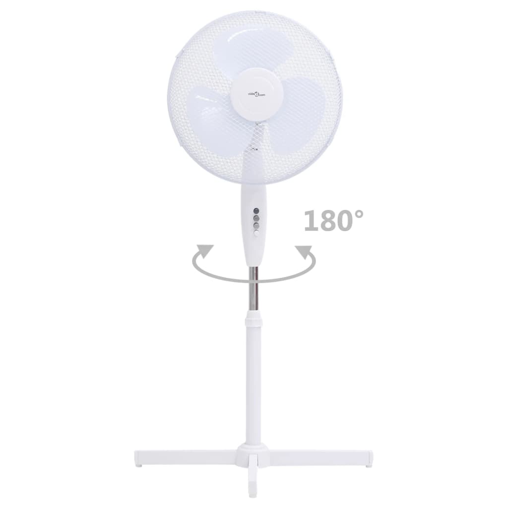 Fehér álló ventilátor Φ40 cm 120 cm 