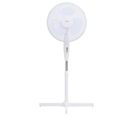vidaXL Ventilator vertical, alb, Φ40 cm, 120 cm