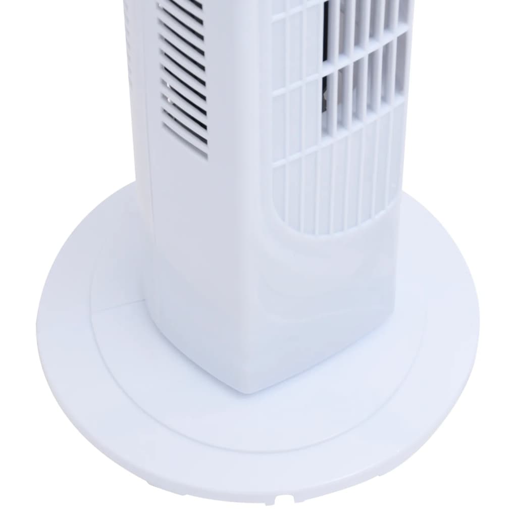 Fehér oszlop ventilátor Φ24 x 80 cm 