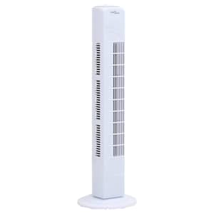 vidaXL Ανεμιστήρας Δαπέδου Λευκός Ø24 x 80 εκ.