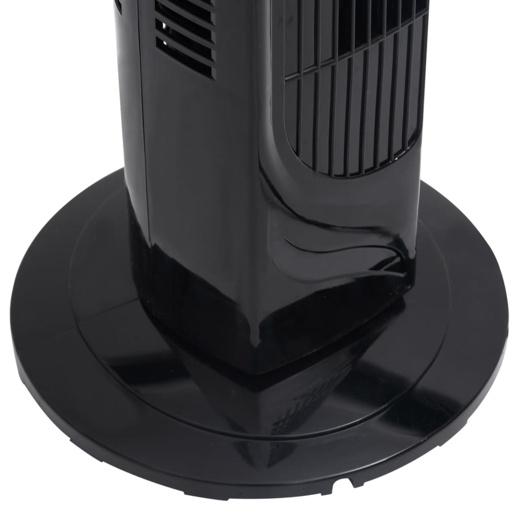 Bokštinis ventiliatorius, juodos spalvos, skersmuo 24x80cm | Stepinfit