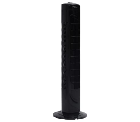 vidaXL Колонен вентилатор, Φ24x80 см, черен