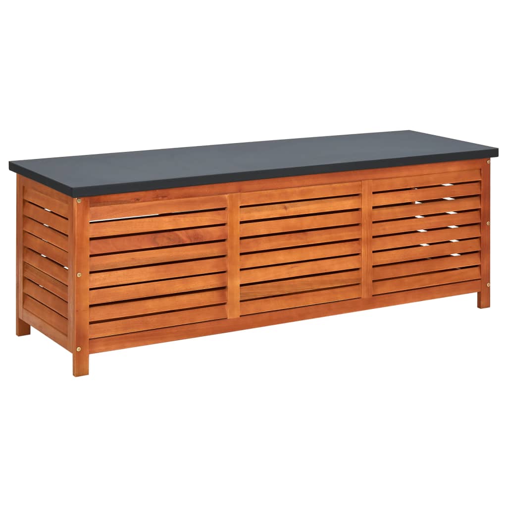 

vidaXL Patio Storage Box 59.1"x19.7"x21.7" Solid Eucalyptus Wood