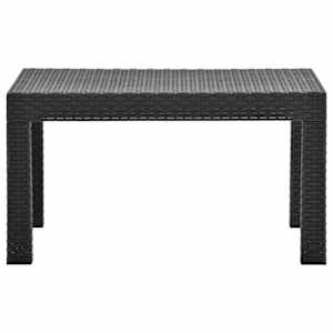 Zahradní stůl antracitový 58 x 58 x 41 cm PP ratan - obrázek 2