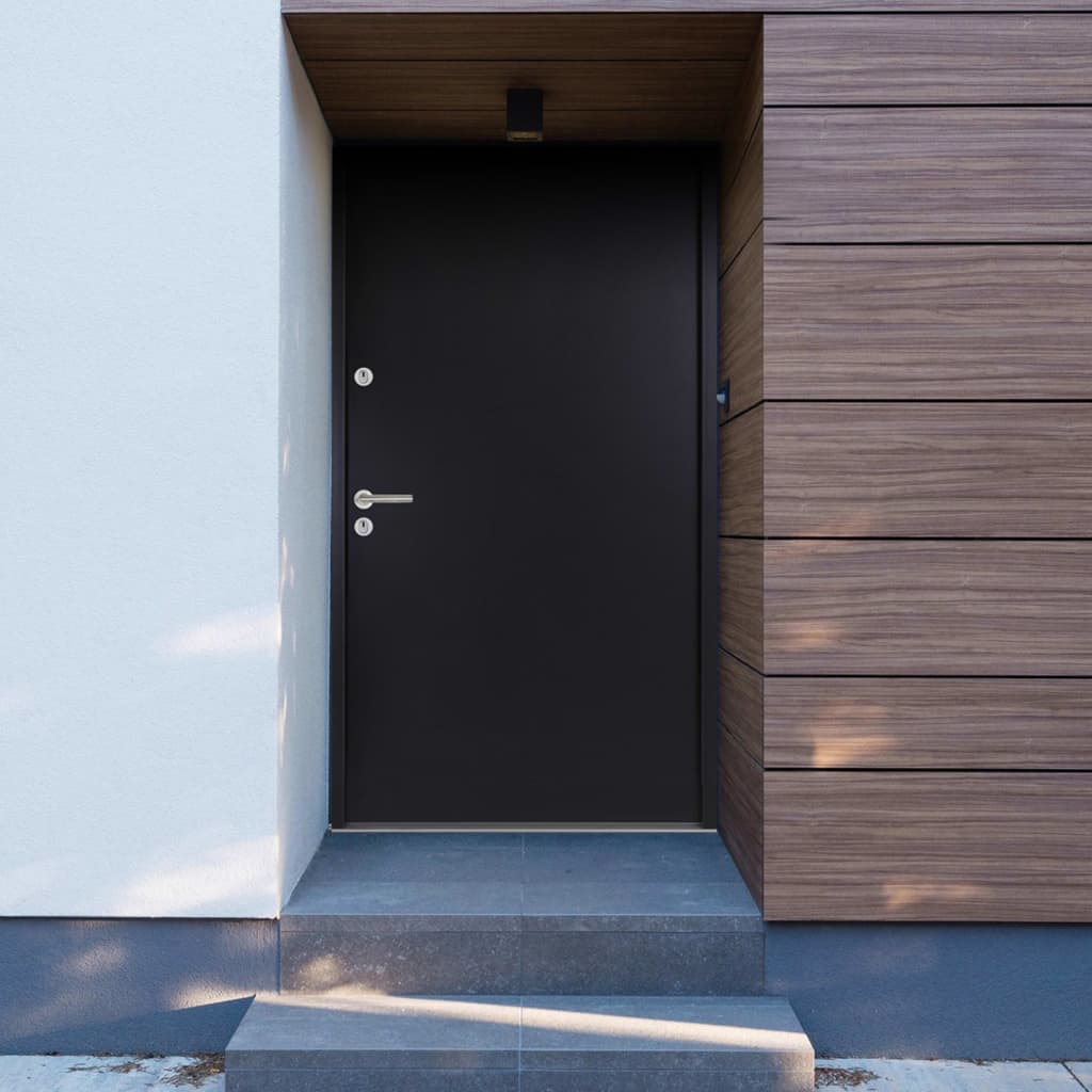 Hliníkové vchodové dveře antracitové 110 x 207,5 cm