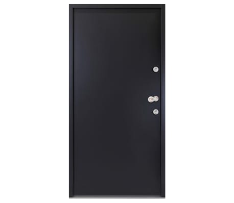 vidaXL Porta Ingresso in Alluminio Antracite 90x200 cm