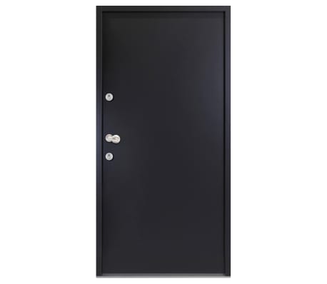 vidaXL Porta Ingresso in Alluminio Antracite 90x200 cm