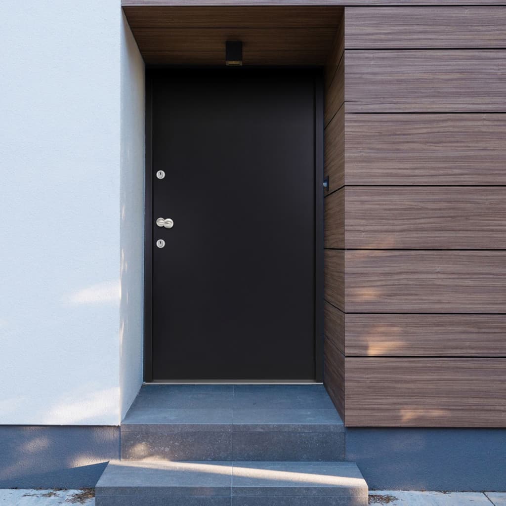 vida XL Haustür Aluminium Anthrazit 110x 207,5 cm