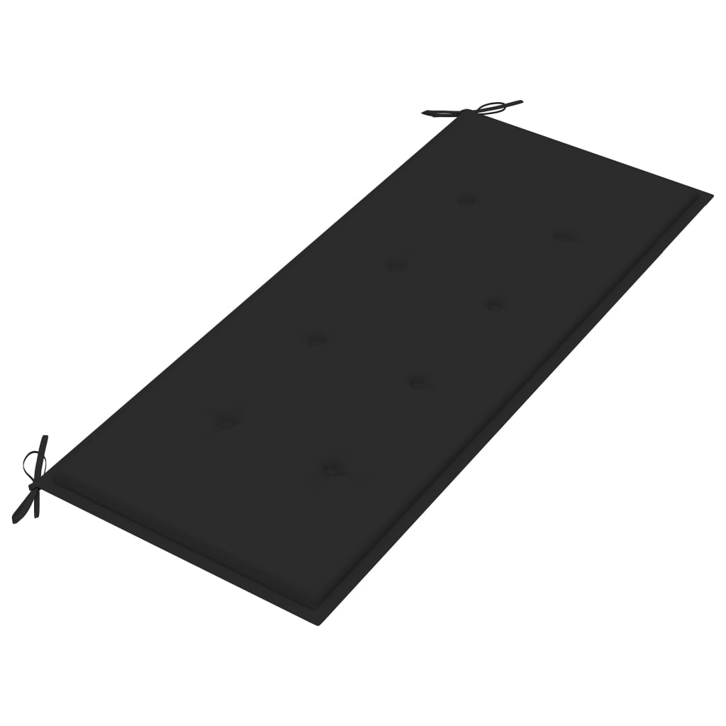 2 személyes tömör eukaliptuszfa kerti pad párnával 120 cm 