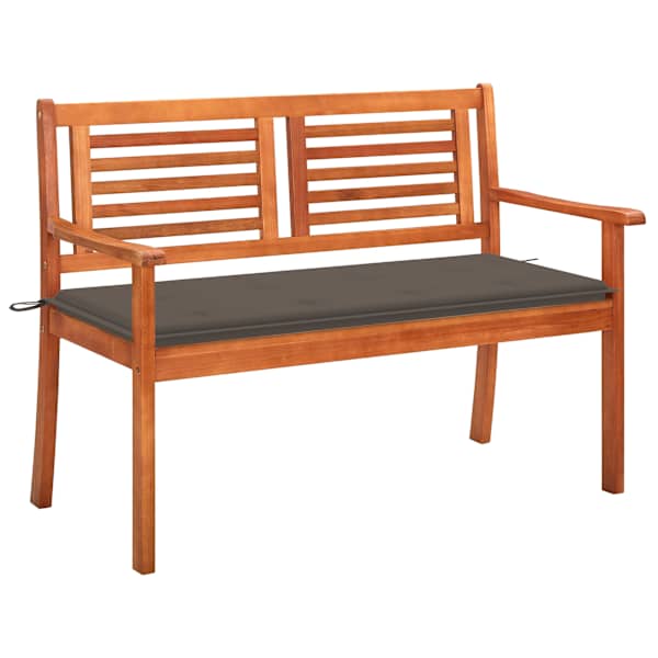 vidaXL 2-kohaline aiapink padjaga, 120 cm, eukal&uuml;ptipuit