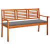 vidaXL 3-kohaline aiapink padjaga 150 cm, eukal&uuml;ptipuit