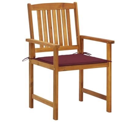 vidaXL Vrtne stolice s jastucima 4 kom od masivnog drva bagrema