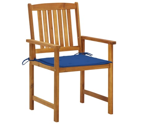 vidaXL aiatoolid patjadega, 4 tk, akaatsiapuit