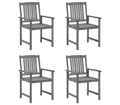 vidaXL 4 db sz&uuml;rke t&ouml;m&ouml;r ak&aacute;cfa kerti sz&eacute;k p&aacute;rn&aacute;val