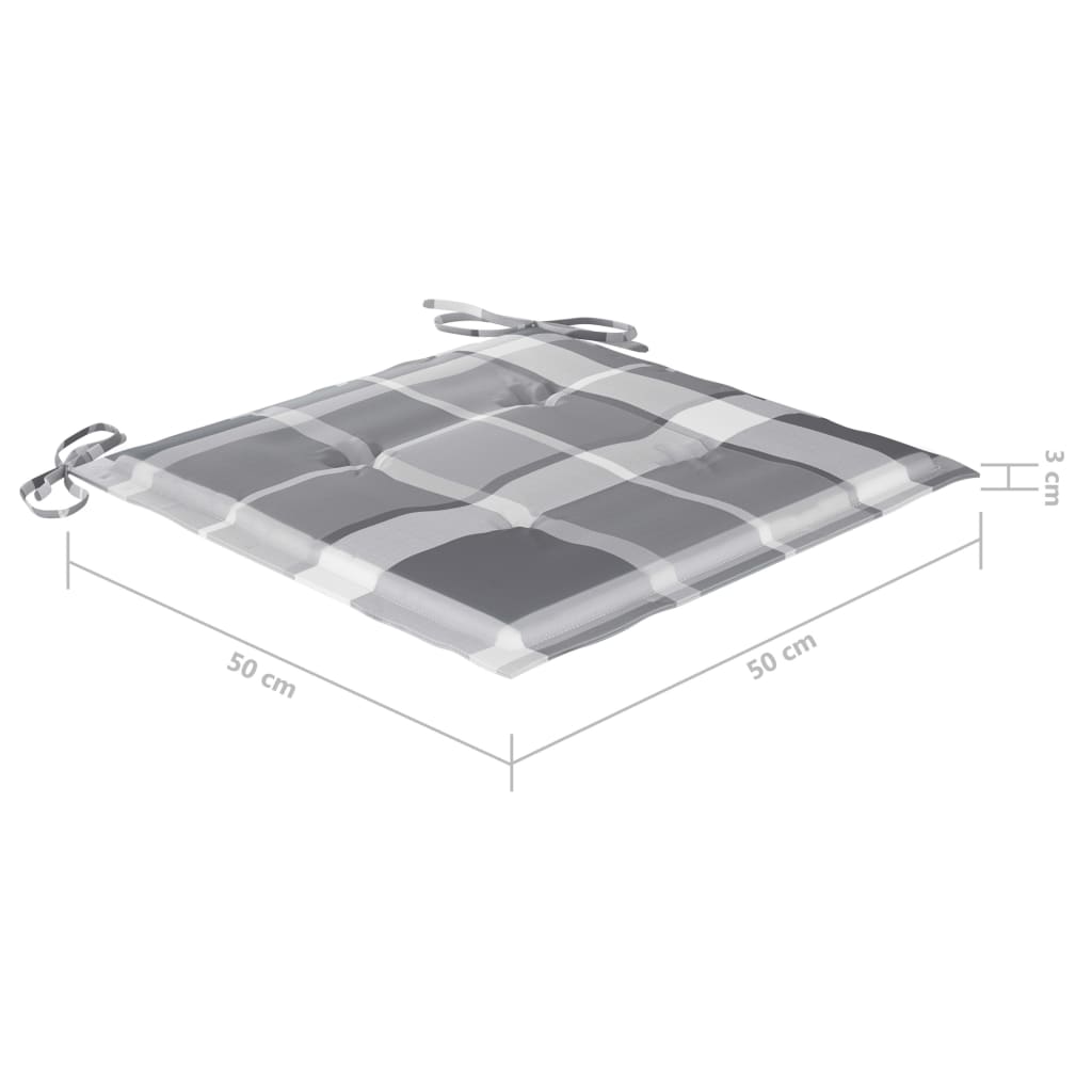 Akazie Massiv Gartenstühle Teetisch Kissen Bistroset mehrere Auswahl vidaXL - Bild 84 von 179