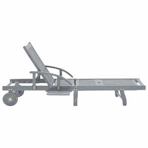 Zahradní lehátko s poduškou masivní akáciové dřevo - obrázek 13