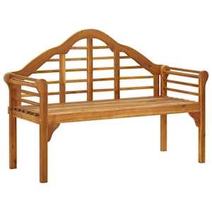 vidaXL Garden Queen Bench with Cushion 135 cm Solid Acacia Wood