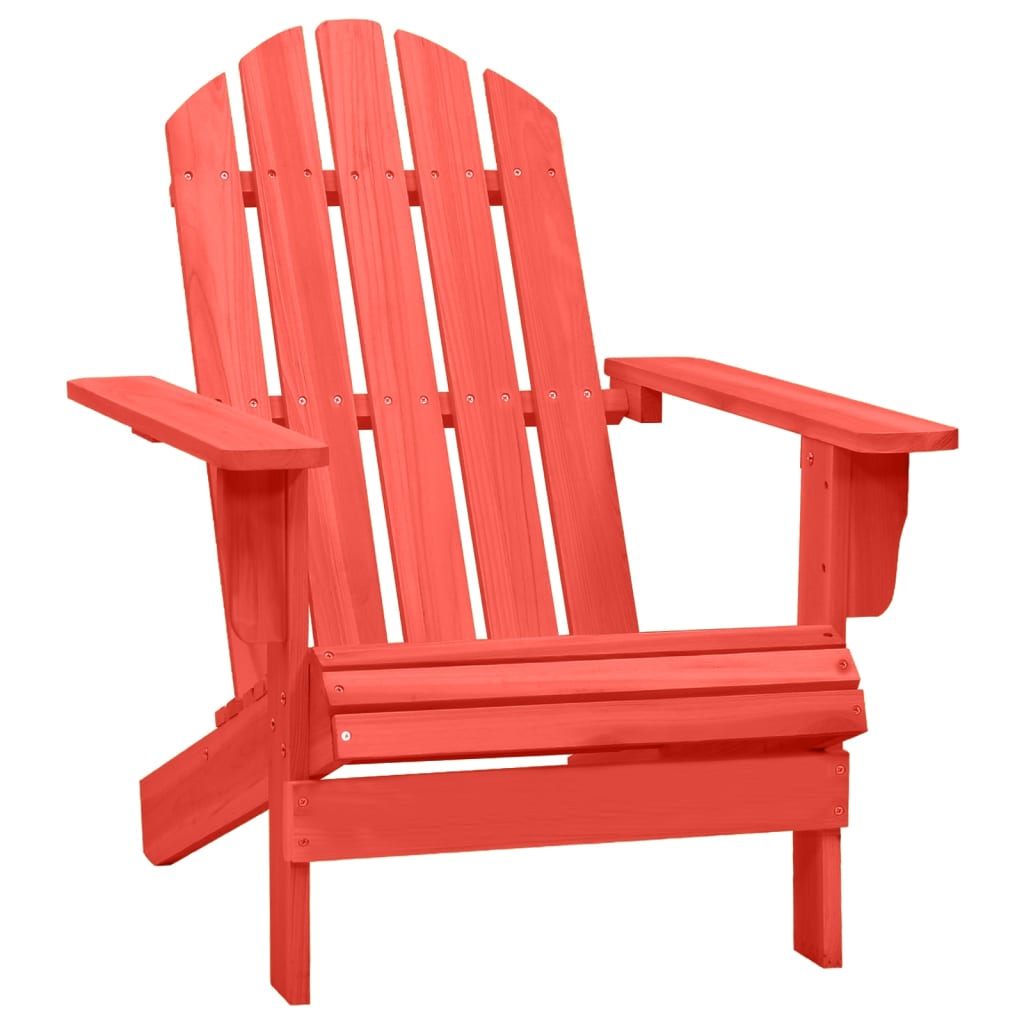  Solid Fir Wood Garden Adirondack Chair Patio Chair Lounge Armchair vidaXL
