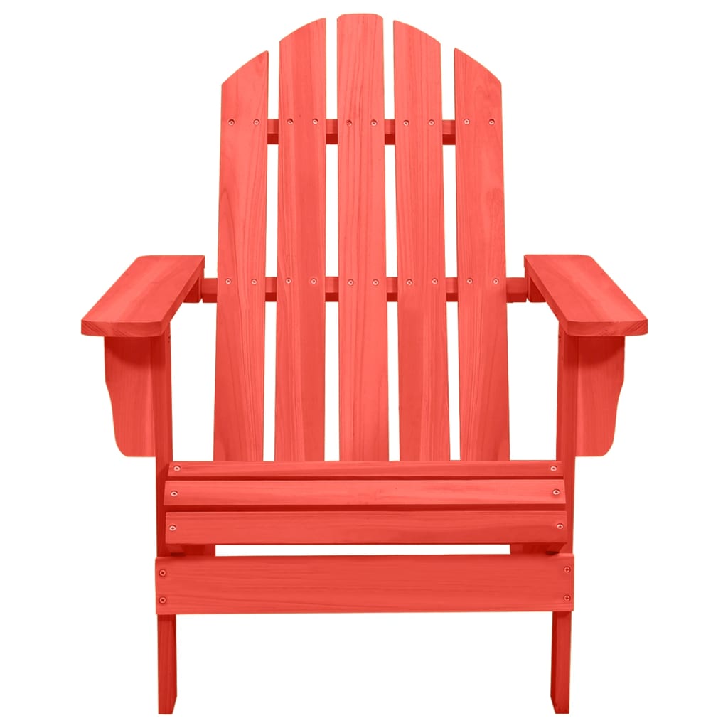 

vidaXL Tuinstoel Adirondack massief vurenhout rood