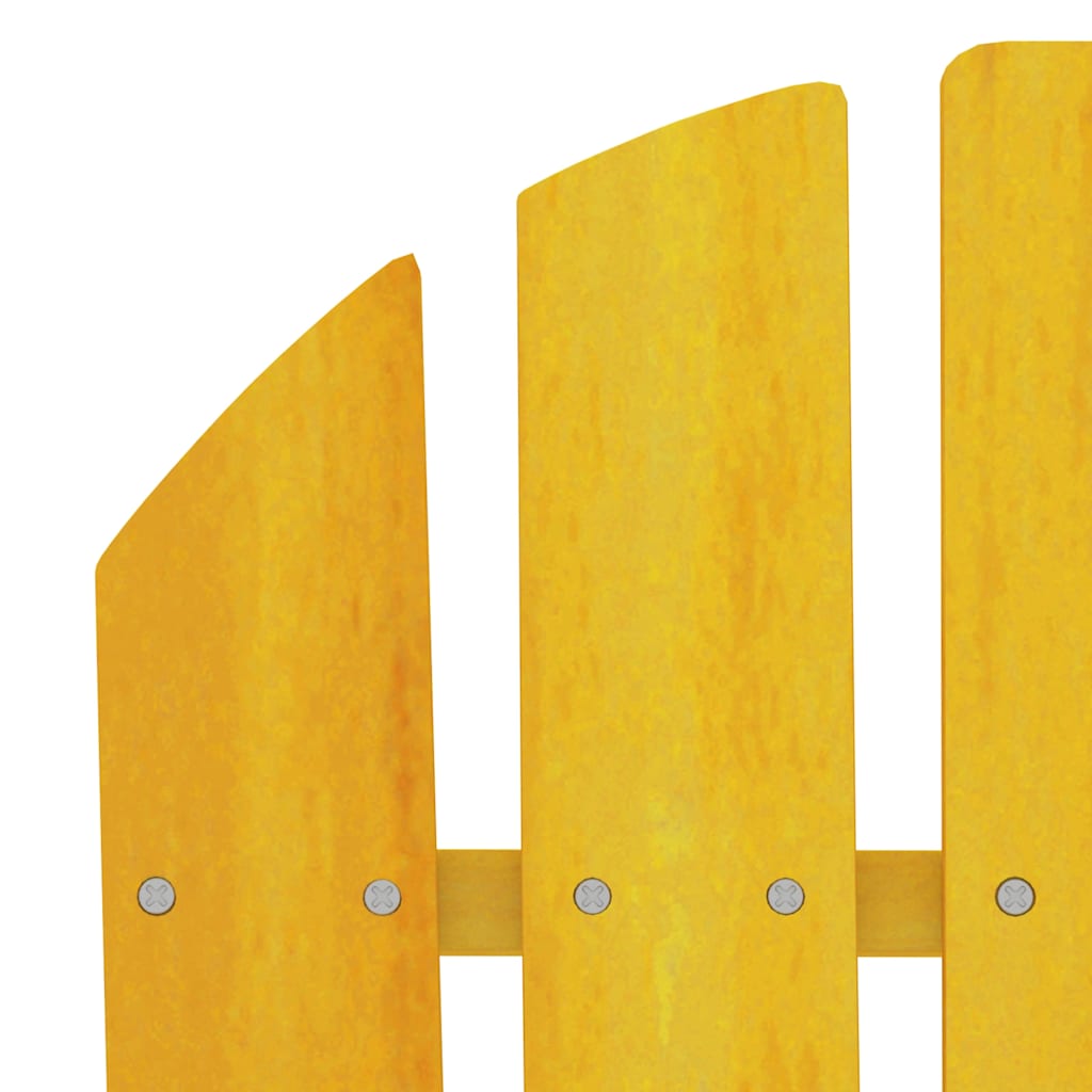 Garden Adirondack Chair Solid Fir Wood Yellow VidaXL 16 width=274