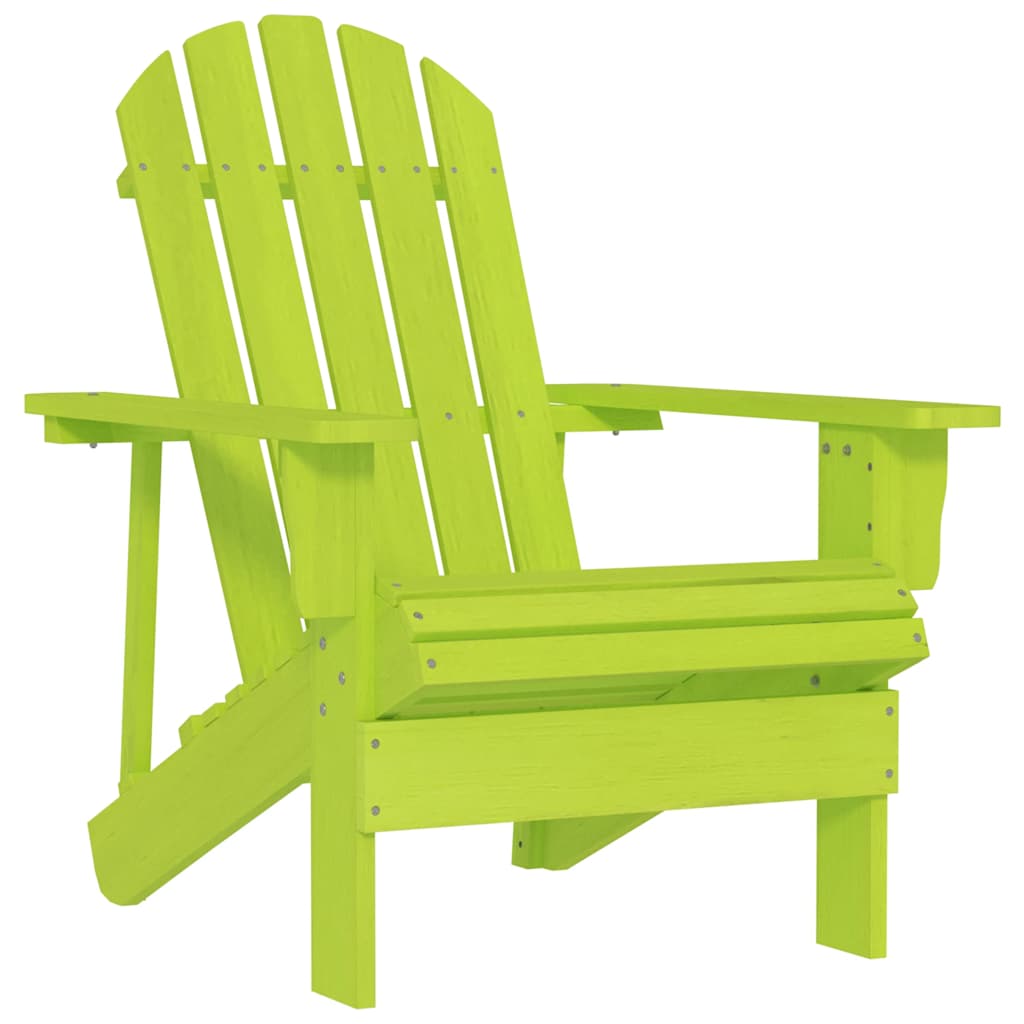 vidaXL Adirondack-Gartenstuhl Massivholz Tanne Grün