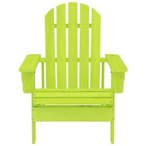 Zahradní židle Adirondack masivní jedlové dřevo zelená - obrázek 2