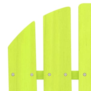 Zahradní židle Adirondack masivní jedlové dřevo zelená - obrázek 5
