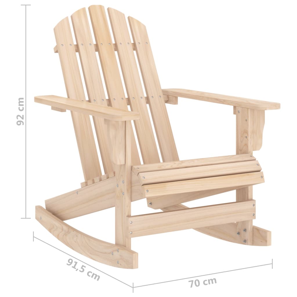 Sedia A Dondolo Da Giardino Adirondack In Massello Di Abete VidaXL 15 width=274