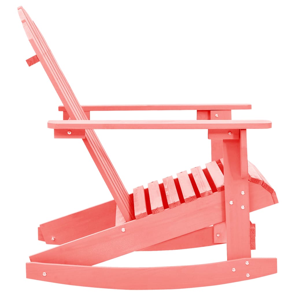 Thumbnail - vidaXL Adirondack-Schaukelstuhl Massivholz Tanne Rosa