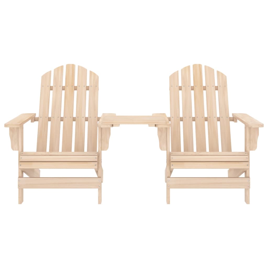 vidaXL Tuinstoelen Adirondack met tafeltje massief vurenhout