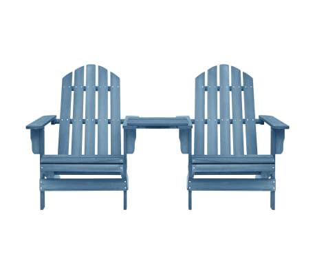 vidaXL Sodo Adirondack kėdė, mėlynos spalvos, eglės medienos masyvas