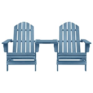 vidaXL Sodo Adirondack kėdė, mėlynos spalvos, eglės medienos masyvas