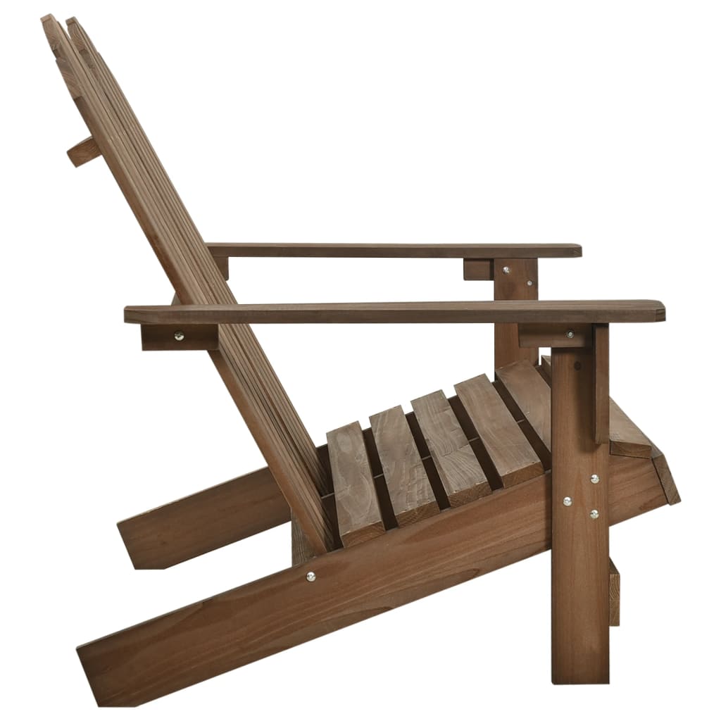 Thumbnail - vidaXL Adirondack-Gartenbank 2-Sitzer Massivholz Tanne Braun