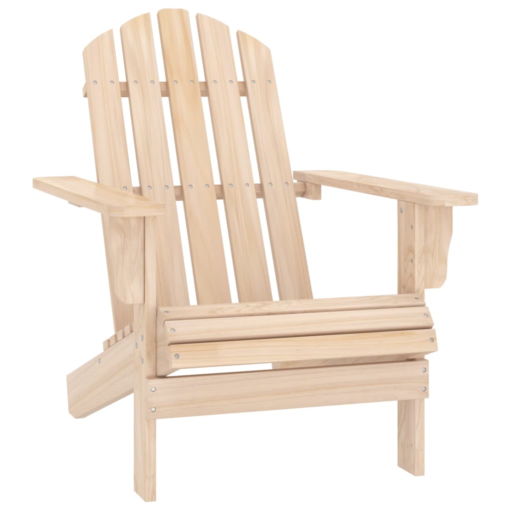 Garden Adirondack Chair With Ottoman And Table Solid Fir Wood VidaXL 19 width=274