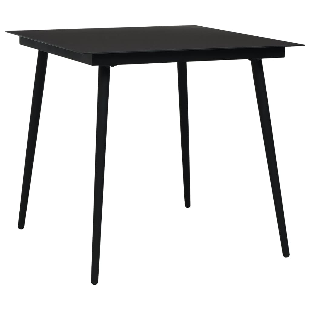 

vidaXL 3-delige Tuinset PVC-rattan zwart